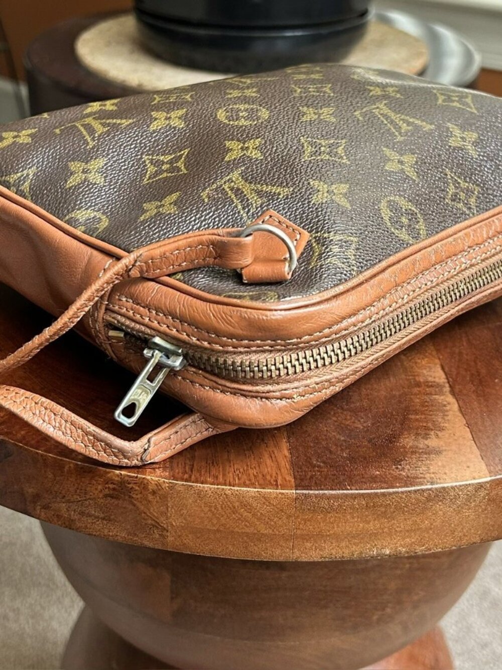 LOUIS VUITTON Monogram Pouch Clutch Wristlet - Picture 10 of 13